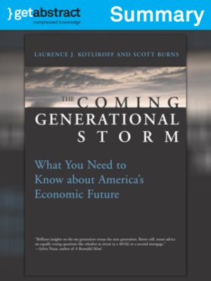 cover image of The Coming Generational Storm (Summary)
